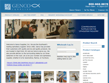 Tablet Screenshot of gencosupplies.com